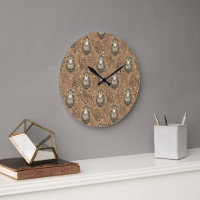 Motif de bois illustré de Chouette Brown