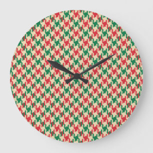 Grande Horloge Ronde Motif de contrôle de pied de pied, conception de d