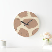 Grande Horloge Ronde Motif de girafe moderne (Maison)