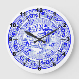 Grande Horloge Ronde Motif de saule bleu [1912]
