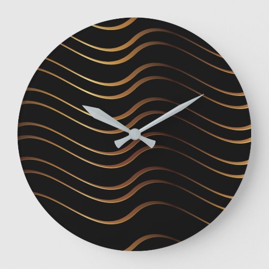 Grande Horloge Ronde Motif d'or 4 (Recto)