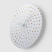 Grande Horloge Ronde Motif d'or 5 (Angle)