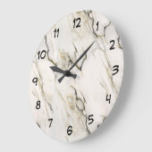 Grande Horloge Ronde Motif en pierre de marbre (Angle)