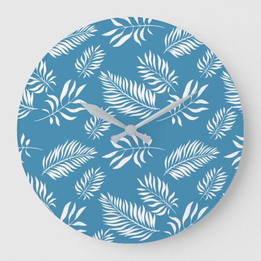 Grande Horloge Ronde Motif feuille 13 (Recto)