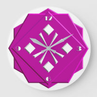 Motif géométrique Art Déco magenta