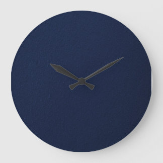 Grande Horloge Ronde Motif inégal de bleu marine