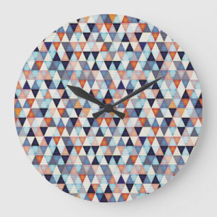 Grande Horloge Ronde motif moderne Abstrait
