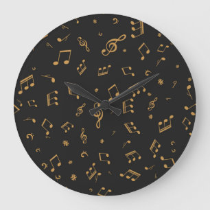 Grande Horloge Ronde Motif musical