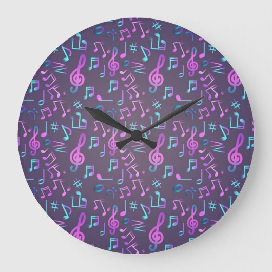 Grande Horloge Ronde Motif musical (Recto)