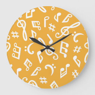 Grande Horloge Ronde Motif musical