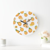 Grande Horloge Ronde Motif pêche (Maison)