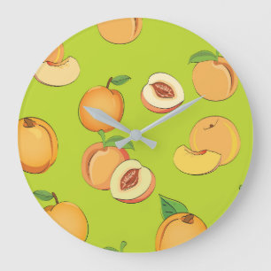 Grande Horloge Ronde Motif pêche 4
