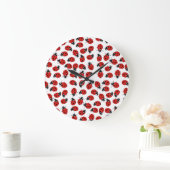 Grande Horloge Ronde Motif Red Ladybug (Maison)