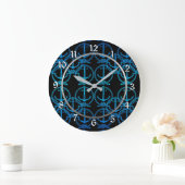 Grande Horloge Ronde Motif Round Wall Clock (Maison)