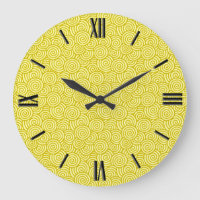 motif tourbillon japonais - moutarde et jaune clai