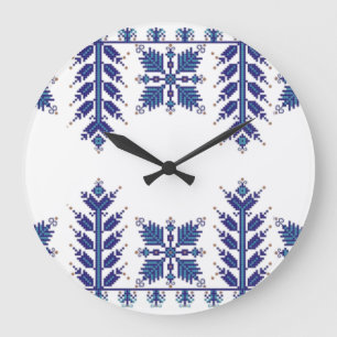 Grande Horloge Ronde Motif traditionnel, Motif traditionnel roumain T-S