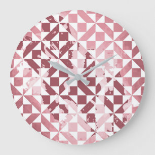 Grande Horloge Ronde Motifs aquarelle 2