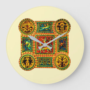 Grande Horloge Ronde Motifs de la Renaissance italienne