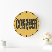 Grande Horloge Ronde Motivation Bodybuilding - Conquérir (Maison)
