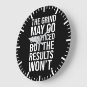 Grande Horloge Ronde Motivation de la réussite (Angle)