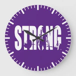 Grande Horloge Ronde Motivation féminine "Poids levant" - FORT