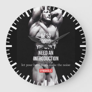 Grande Horloge Ronde Motivation fitness et gym - Bodybuilding, Lifting