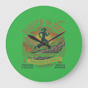Grande Horloge Ronde Motivation pour la course sur sentier graphique ré