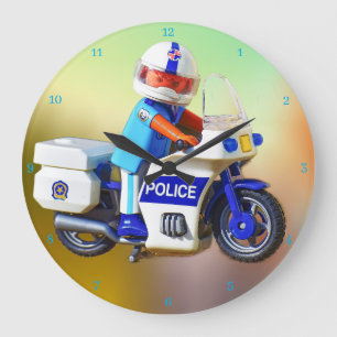 Grande Horloge Ronde Moto de police