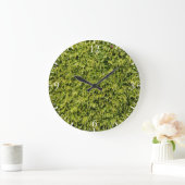 Grande Horloge Ronde Mousse verte (Maison)
