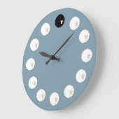 Grande Horloge Ronde mouton noir (Angle)
