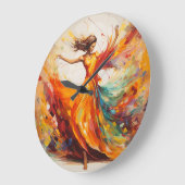 Grande Horloge Ronde Mouvement dynamique (Angle)