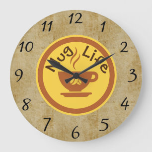Grande Horloge Ronde Mug Life Wall Clock