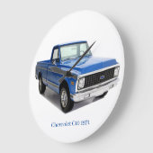 Grande Horloge Ronde Mur acrylique (Angle)