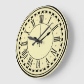 Grande Horloge Ronde Mur classique moderne (Angle)