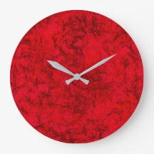 Mur Clock Red Sun