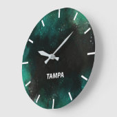 Grande Horloge Ronde Mur de Tampa Time (Angle)