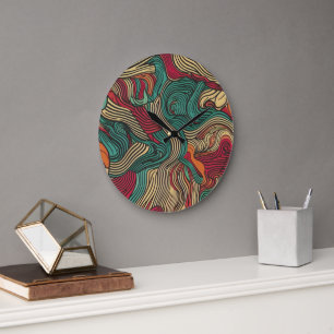 Grande Horloge Ronde Mur ornemental Art & Décor Horaires