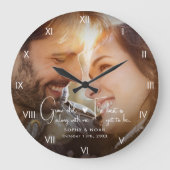 Grande Horloge Ronde Mur photo moderne (Recto)