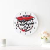 Grande Horloge Ronde Muscle américain Stingray (Maison)