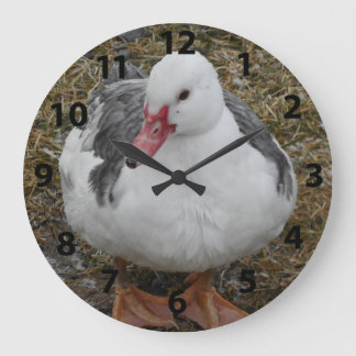 Grande Horloge Ronde Muscovy Duck Clock