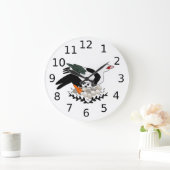 Grande Horloge Ronde Muscovy Duck on a Nest of Eggs (Maison)