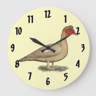 Grande Horloge Ronde Muscovy Light Chocolate Drake