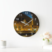 Grande Horloge Ronde Musée d'Orsay à Paris la nuit (Maison)