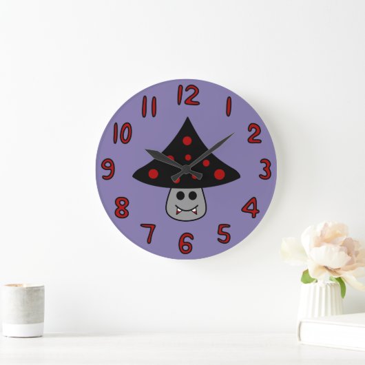 Grande Horloge Ronde Mushroom Clock (Maison)