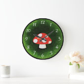 Grande Horloge Ronde Mushroom de Cute (Maison)