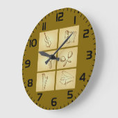 Grande Horloge Ronde Musical Instruments Sketch (Angle)