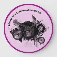 Musique Universal Langue rose noir