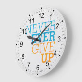 Grande Horloge Ronde N'abandonne jamais (Angle)