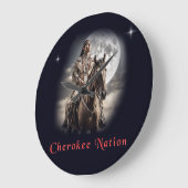 Grande Horloge Ronde Nation cherokee (Angle)
