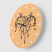 Grande Horloge Ronde Native American Kokopelli (Angle)